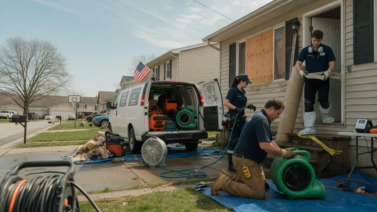Water Damage Restoration in New Goshen, IN near me